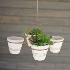 4 Pot Hanging Planter