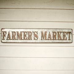 Metal “Farmer’s Market” Sign
