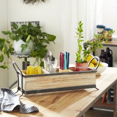 Divided Rustic Tabletop Planter