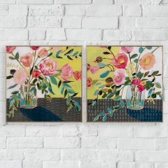 Modern Floral Wall Art Set of 2