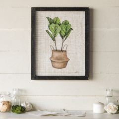 Plant With Basket Wall Art