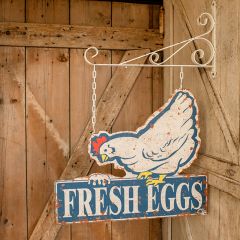 Fresh Eggs Chicken Sign