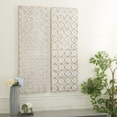 Elegant Patterns Wood Wall Panels Set of 2