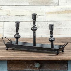 Taper Candlestick Tray Centerpiece