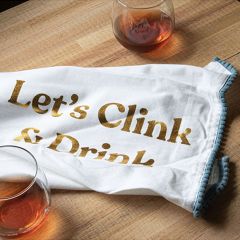 Clink and Drink Tea Towel Set of 2