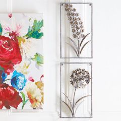 Elegant Dimensional Floral Wall Decor Set of 2