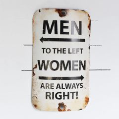 Men Women Tin Farmhouse Sign