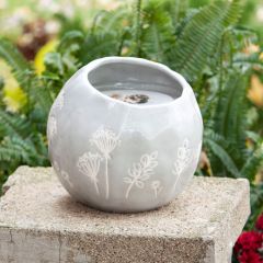 Wildflower Accent Ceramic Fountain