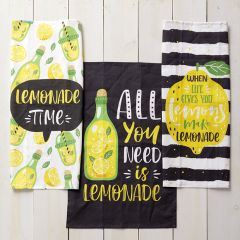 Lemonade Tea Towels Set of 3