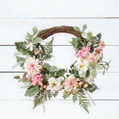 Sweet Floral Twig Wreath