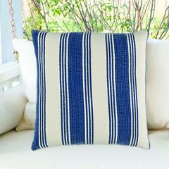 Simple Striped Cotton Throw Pillow