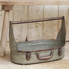 Suitcase Style Oval Tin Set of 2