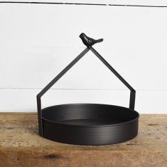 Tin Bird Handle Tray