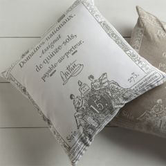 Screen Printed French Country Throw Pillow