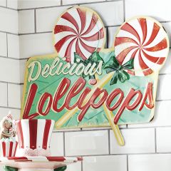 Delicious Lollipops Metal Sign
