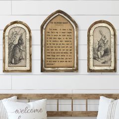 Velveteen Rabbit Arched Wall Decor Collection Set of 3