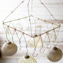 Wire Ornament Hanger With Hooks
