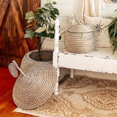 Pear-Shaped Baskets Set of 2