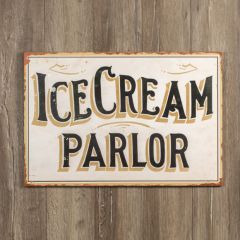Vintage Inspired Ice Cream Parlor Sign