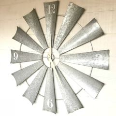 Windmill OVERSIZED Wall Clock Metal