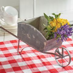 Decorative Iron Wheelbarrow