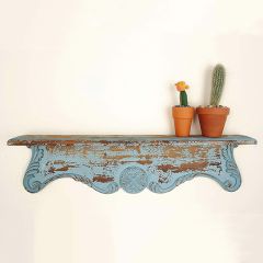 Antique Style Wooden Wall Shelf