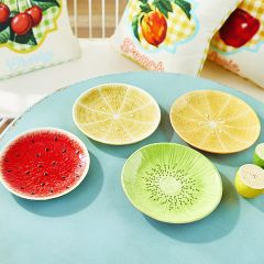 Fruit Ceramic Plate Collection Set of 4
