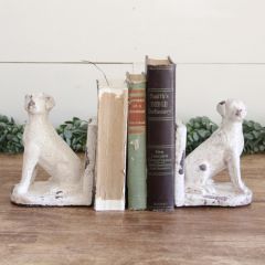 Ceramic Canine Bookends