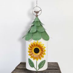 Iron Sunflower Birdhouse