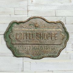 Coffee Shoppe Wall Sign Plaque
