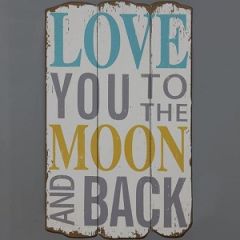Love You To The Moon And Back Wall Decor