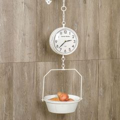 General Store Hanging Scale Clock