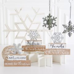 Inspirational Tabletop Christmas Signs Set of 3