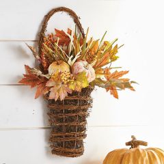 Autumn Harvest Decorative Wall Basket