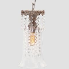 Glass Pendant Light with Glass Beads