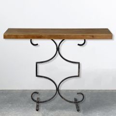 Ornate Base Country Console Table