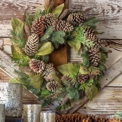 Woodland Winter Evergreen Wreath