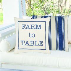 Farm To Table Woven Throw Pillow