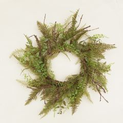 Faux Fern With Foliage Wreath