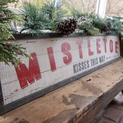 Framed Farmhouse Mistletoe Sign
