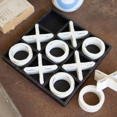 Wooden Tic Tac Toe Game Box