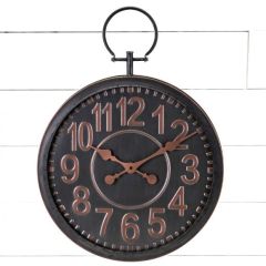 Metal Pocket Watch Style Wall Clock