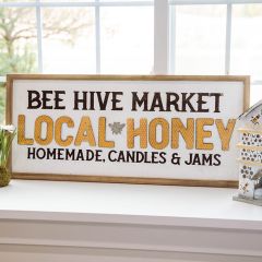 Bee Hive Market Wall Sign