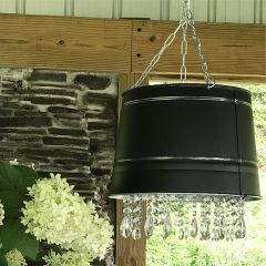 Farmhouse Light With Crystals