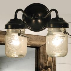 Double Jar Wall Sconce