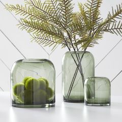 Tinted Glass Vase Collection Set of 3