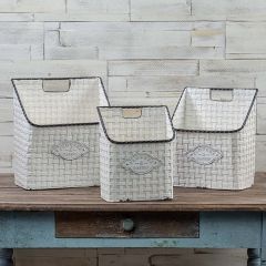 Country Chic Wall Baskets Set of 3