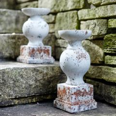 Rustic Cement Candle Stands