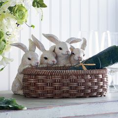 Bunny Bowl Basket Planter
