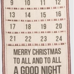 Fabric Merry Christmas Advent Calendar